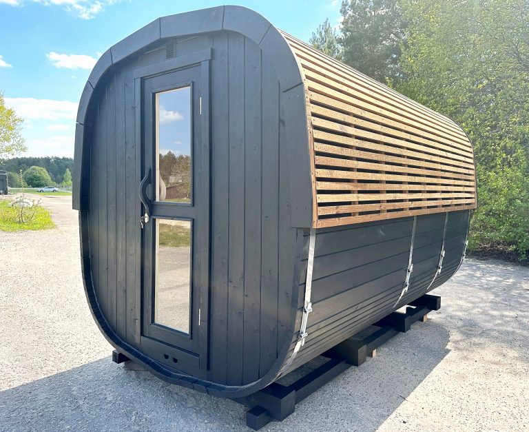Vierkante sauna, thermohout